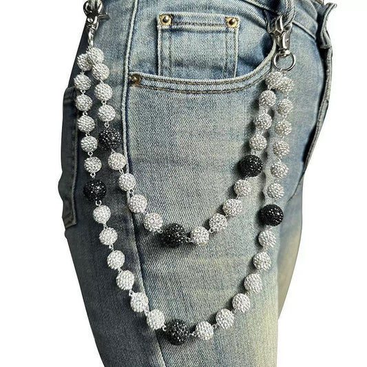 Two toned wallet chain