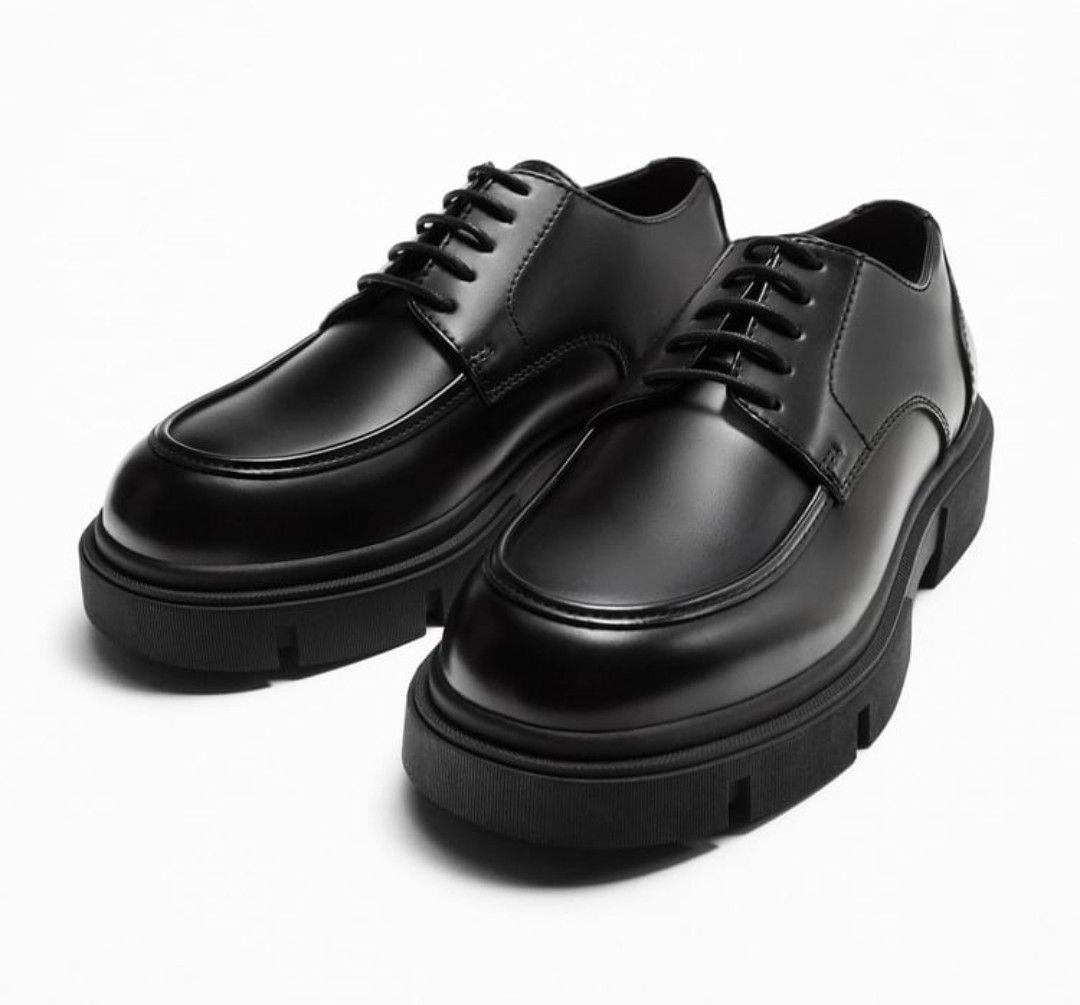 MATTE BLACK DERBY LOAFERS