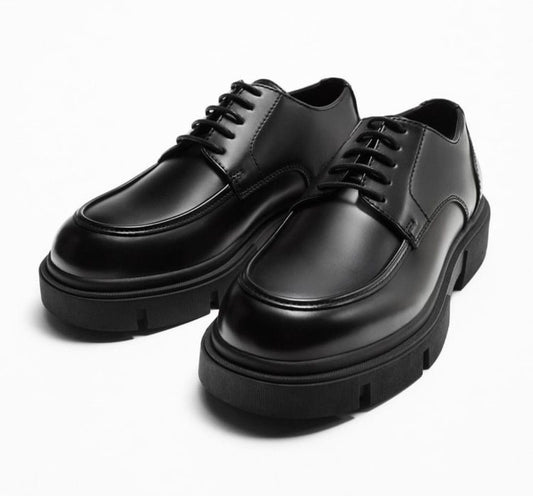 MATTE BLACK DERBY LOAFERS