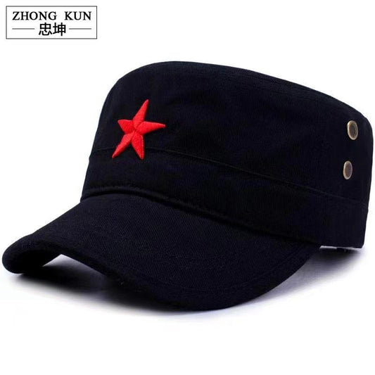 RED STAR PANEL HAT