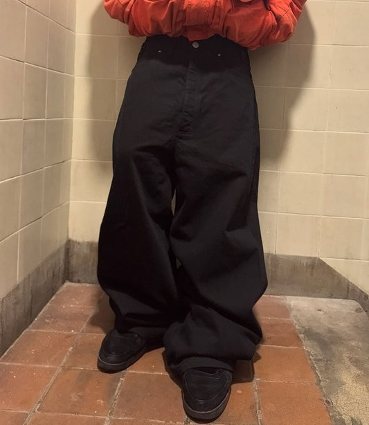 MATTE BLACK DENIM JEANS