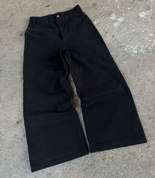 MATTE BLACK DENIM JEANS