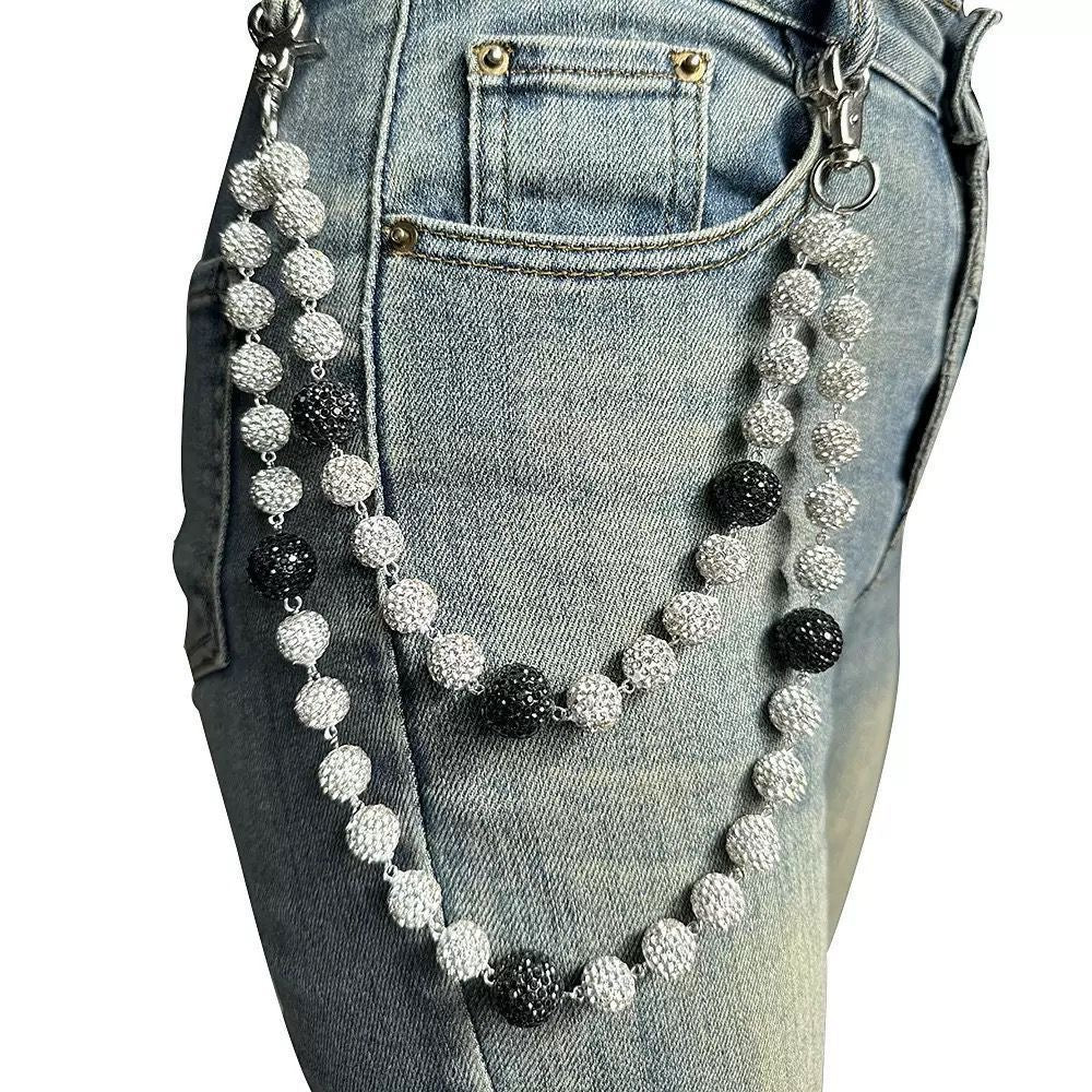 Two toned wallet chain