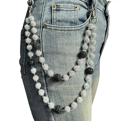 Two toned wallet chain