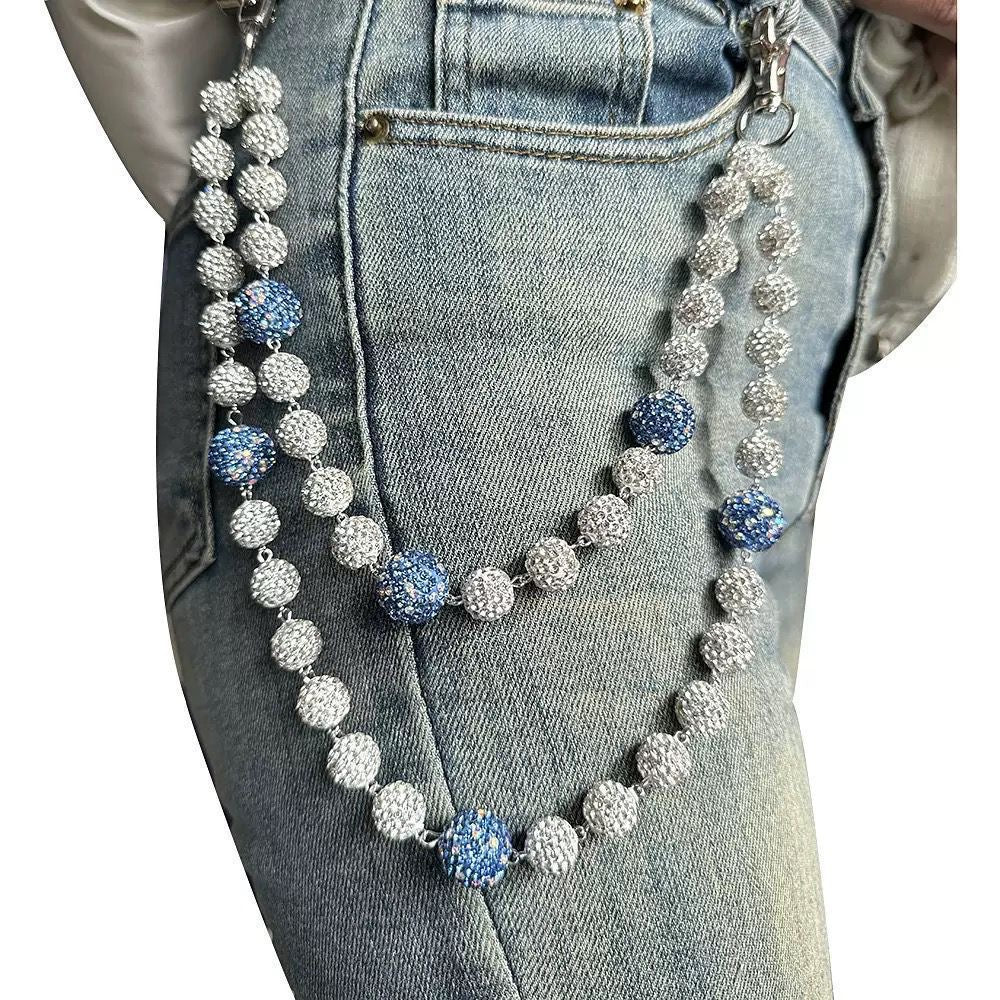 Two toned wallet chain