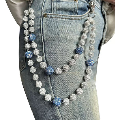 Two toned wallet chain