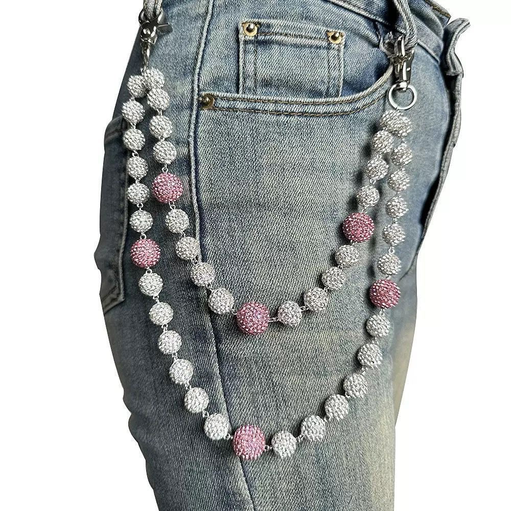 Two toned wallet chain