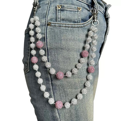 Two toned wallet chain
