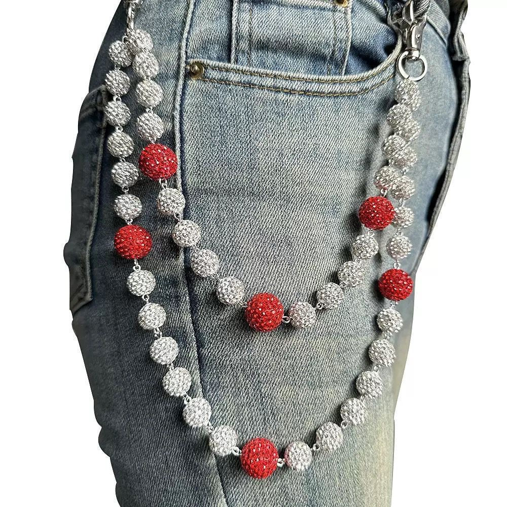 Two toned wallet chain