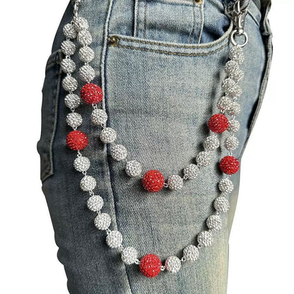 Two toned wallet chain