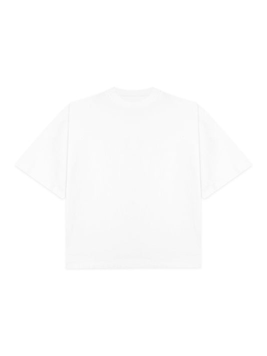 100% COTTON 300GSM PLAIN CROPPED TEE
