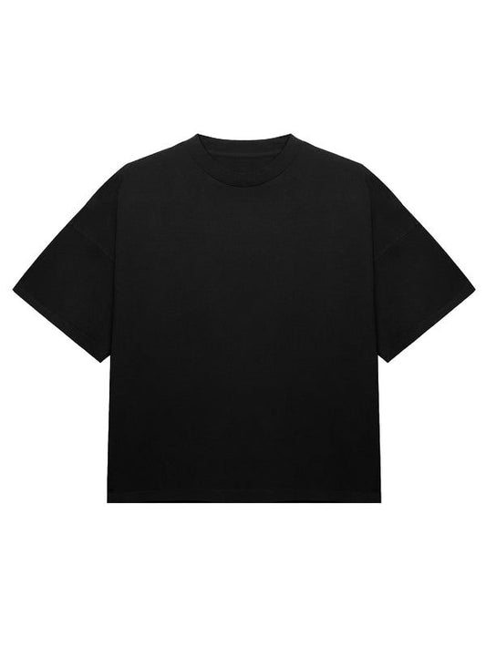 100% COTTON 300GSM PLAIN CROPPED TEE