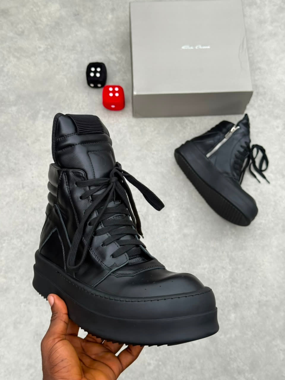 RICK OWENS DOUBLE BUMPER (black)