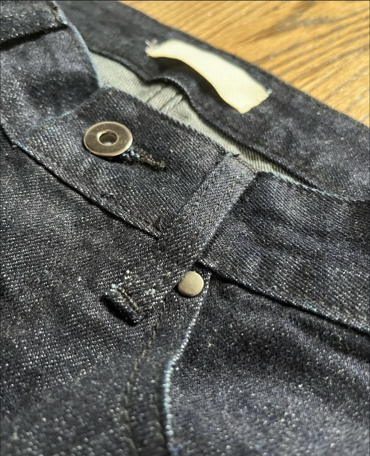 JAPANESE SELVEDGE WIDE LEG DENIM JEANS BLACK