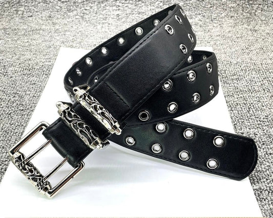 CHROME HEARTS LEATHER BELT 5 (105cm)