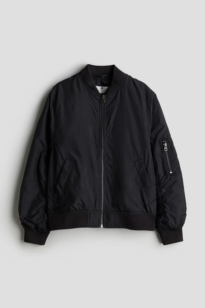 NOIR BOMBER JACKET