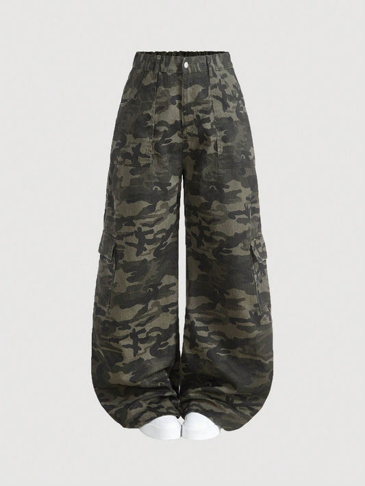 CAMOUFLAGE  FLAIRCARGO PANTS